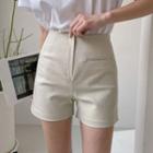 Zip-fly Welt-pocket Shorts