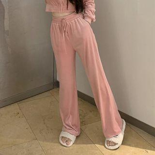 Drawstring Sweatpants Pink - One Size