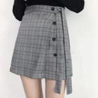 Button Front Skirt