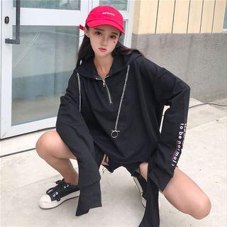 Loose-fit Lettering Hoodie