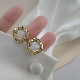 Freshwater Pearl Earring 1 Pr - Gold - One Size