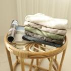 Round-neck Fleece-lined A-line Top