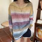 Gradient Sweater Yellow & Pink & Blue - One Size