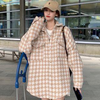 Plaid Oversized Tweed Jacket