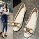 Hoop Peep-toe Flats