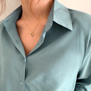 Hoop Pendant Chain Necklace