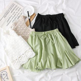 Set: Croset Knit Vest + A-line Skirt