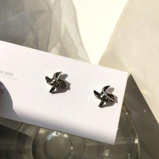 Alloy Windmill Earring 1 Pair - Earrings - S925 - Windmill - One Size
