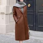 Snap-button Woolen Coat