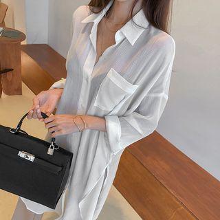 See-through Longline Shirt
