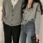 Couple Matching Cable Knit Cardigan