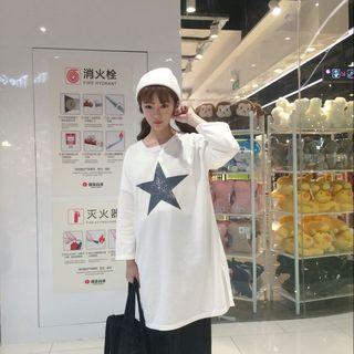 Star Printed Long T-shirt