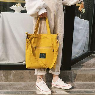 Appliqued Canvas Tote Bag