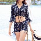 Printed Drawstring Tankini