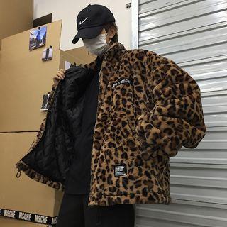 Hood Leopard Zip Jacket