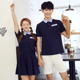Couple Matching Polo A-line Dress / Polo Shirt