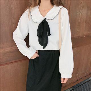 Ribbon-bow Shirt