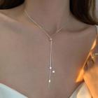 Chain Drop Necklace Silver - One Size