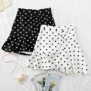 Ruffled Mermaid Mini Skirt