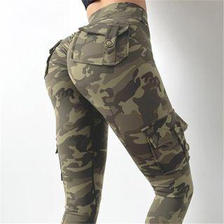 Camouflage Cargo Sports Leggings