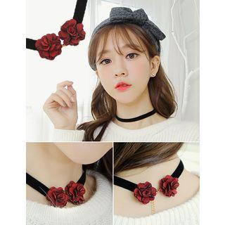 Flower Velvet Choker