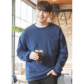 Pocket-front Loose-fit Sweatshirt