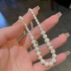 Freshwater Pearl Necklace With Case - White - One Size