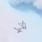 Non-matching 925 Sterling Silver Moonstone Unicorn & Rainbow Earring 1 Pair - Non-match - One Size