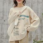 Letter-printed Long-sleeve Sweatshirt