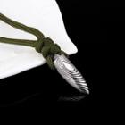 Alloy Bullet Pendant String Necklace