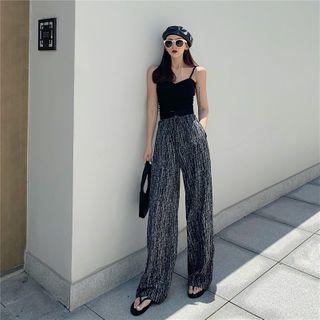 Velvet Camisole / Wide Leg Pants