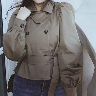 Puff-sleeve Double Breasted Jacket