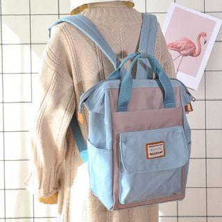 Oxford Cloth Two Tone Backpack