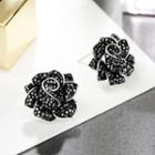 Rhinestone Rose Studs