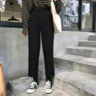 Relaxed Straight-leg Ankle Pants