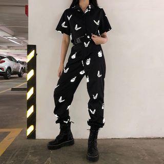 Printed Short-sleeve Shirt / Pants