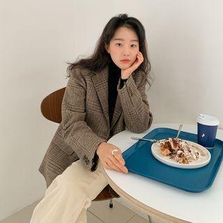 Woolen Turtleneck Top
