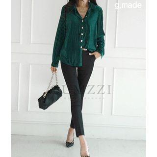 See-through Velvet Blouse