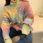 Long-sleeve T-shirt / Tie-dyed Cardigan