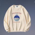Mountain Embroidery Sweatshirt