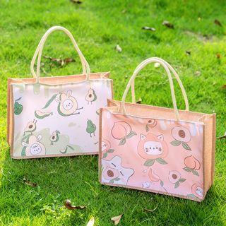 Animal Print Lunch Bag / Document Bag / Set