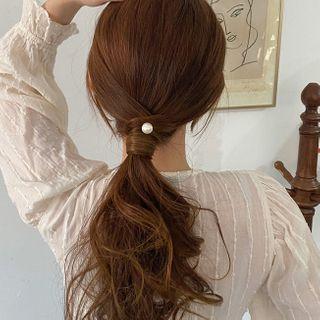 Faux Pearl Spiral Hair Stick 1 Pair - One Size