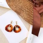 Letter F Acrylic Hoop Dangle Earring As Shown In Figure - One Size