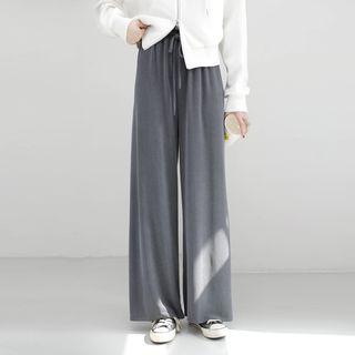 High-waist Jogger Pants / Wide-leg Pants