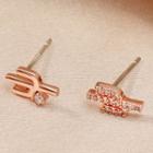 Cactus Earring 01-3368 - Rose Gold - One Size