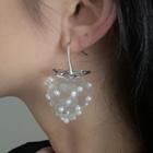 Strawberry Transparent Alloy Dangle Earring 1 Piece - 2248a - Strawberry - Transparent - White - One Size