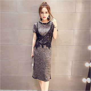 Set: Lace Camisole + Dress