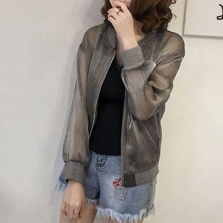 See-through Zip-up Jacket
