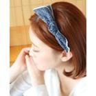 Bow-detail Patterned Hair Band