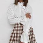 Bell-sleeve Loose-fit Shirt